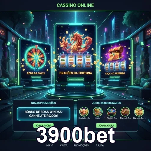 Jogador desfrutando slots populares na 3900bet
